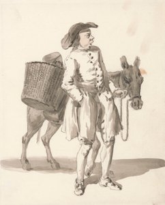 Grida di Londra: Ragazzo con un asino da Paul Sandby