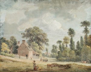 Guardando giù da Egham Hill da Paul Sandby