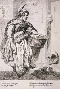 Venditore di sgombri, Grida di Londra, 1760 da Paul Sandby