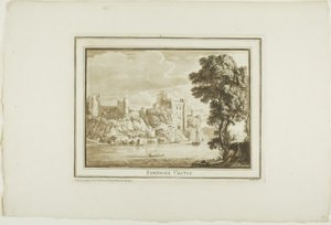 Castello di Pembroke, da Dodici Vedute in Acquatinta da Disegni presi sul Posto nel Galles del Sud