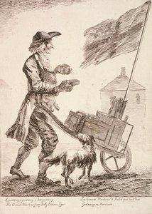 Venditore di budino, Grida di Londra, 1760 da Paul Sandby