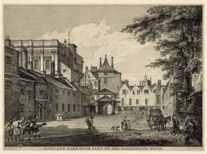 Scotland Yard con parte della Banqueting House da Paul Sandby