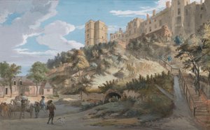 I cento gradini e la Torre di Winchester, Castello di Windsor, Berkshire da Paul Sandby