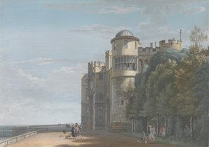 La terrazza nord, vista verso est da Paul Sandby