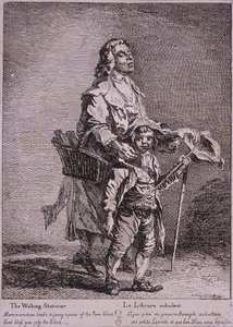Il Venditore Ambulante, Grida di Londra, 1760 da Paul Sandby