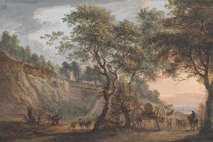 Veduta a Charlton, Kent da Paul Sandby