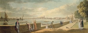 Veduta verso Westminster dalla Terrazza di Somerset House da Paul Sandby