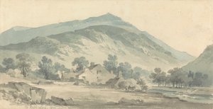 Paesaggio a Beddgelert, Galles del Nord da Paul Sandby Munn