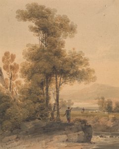 Paesaggio con figure, Cromach Water da Paul Sandby Munn