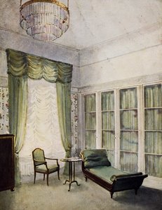 Area di seduta, inizio del XX secolo, di Paul Schultze-Naumburg (acquerello) da Paul Schultze Naumburg