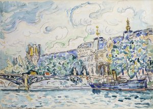 Le Palais du Louvre, 1910 da Paul Signac