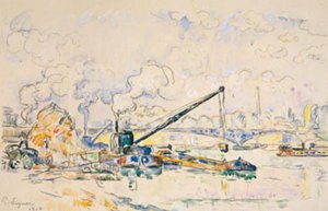 Il ponte Mirabeau. Il mucchio di sabbia da Paul Signac