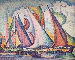 Barche a vela del Mediterraneo, 1923 da Paul Signac
