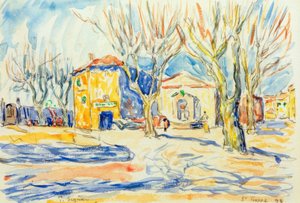 Paesaggio di Saint-Tropez da Paul Signac