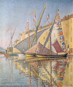 Barche a vela nel porto di St. Tropez, 1893