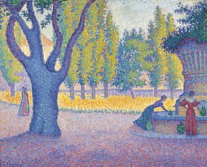 Saint-Tropez, fontana des Lices, 1895 da Paul Signac