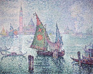 La vela verde, Venezia, 1904 da Paul Signac