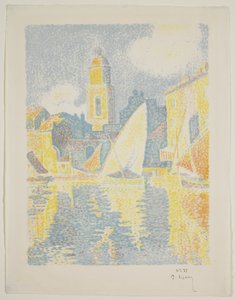 Il porto di St. Tropez da Paul Signac