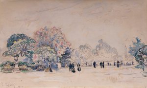 Le Tuileries, Parigi, 1910 da Paul Signac