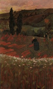 Il raccolto di grano saraceno da Paul Sérusier