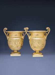 Coppia di refrigeratori per vino di Giorgio IV, 1827 da Paul Storr