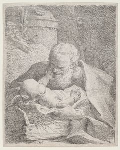 San Giuseppe con il Bambino Gesù da Paul Troger