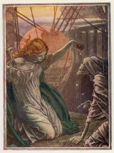 Illustrazione per La ballata del vecchio marinaio di Coleridge da Paul Vincent Woodroffe