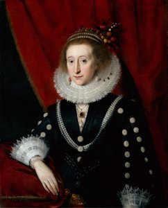 Ritratto di una Signora ritenuta Lucy Harington da Paul van (circle of) Somer