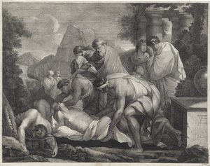 Tobia seppellisce i morti da Paul van Somer (II)