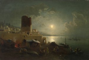 Vista della Torre della Vergine a Baku da Paul von Franken