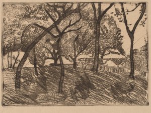Paesaggio con alberi