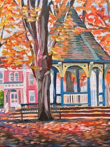 Gazebo dai colori vivaci d
