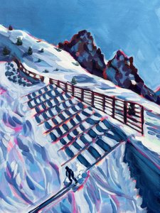 Pista da sci in montagna in inverno da Pauline Wegman | Key and Sea Creative