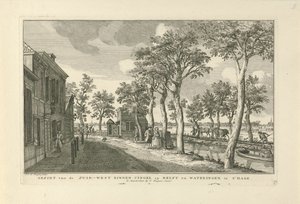 Veduta della Zuidwest-Binnensingel (Zuidwal) a L