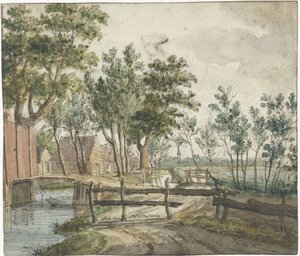 Canale rurale vicino a Voorburg
