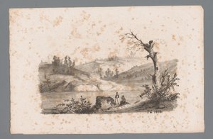 Paesaggio collinare con fiume