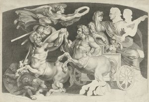 Cammeo con il trionfo di Germanico e Agrippina (serie: Variae figueri de agati antiqui, desiniati de Pietro Paolo Rubenii)
