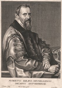Aubertus Miræus Bruxellensis, Decano di Anversa da Paulus Pontius