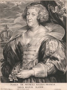 Maria de Medici Regina di Francia, madre di tre re da Paulus Pontius