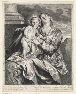 Maria con il Bambino Gesù da Paulus Pontius