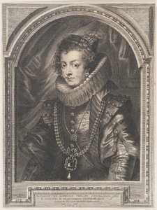 Ritratto di Elisabetta di Borbone, Regina di Spagna, 1632 da Paulus Pontius