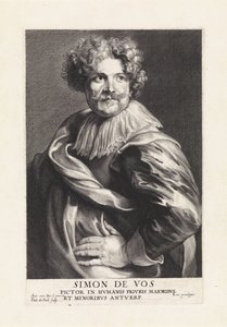 Ritratto del pittore Simon de Vos da Paulus Pontius