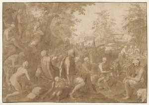 Banchetto degli Dei da Paulus Willemsz. van Vianen