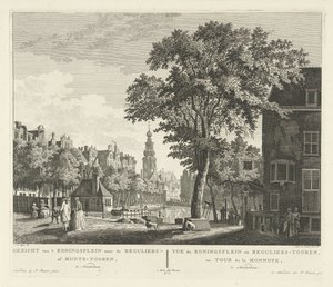 Veduta della Torre della Zecca ad Amsterdam da Paulus van Liender