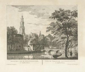 Veduta della Westerkerk e Westerhal, vista dal Keizersgracht