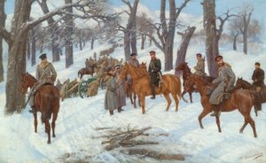 Generale Conte Iosif Gurko nei Balcani da Pavel Osipovich Kovalevsky