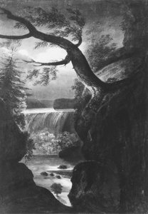 Cascate del Niagara—Lato canadese al chiaro di luna da Pavel Petrovic Svin