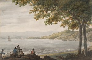 Pescatori di Shad sulla Riva del Fiume Hudson, 1811-ca. 1813 da Pavel Petrovic Svin