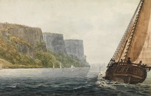 Il Pacchetto Mohawk di Albany che Passa i Palisades, 1811-ca. 1813 da Pavel Petrovic Svin