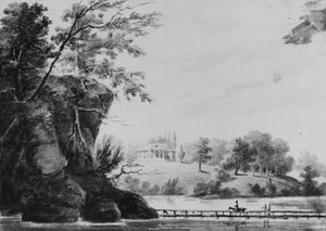 Veduta di Morrisville, Casa di campagna del generale Moreau in Pennsylvania, 1811-ca. 1813